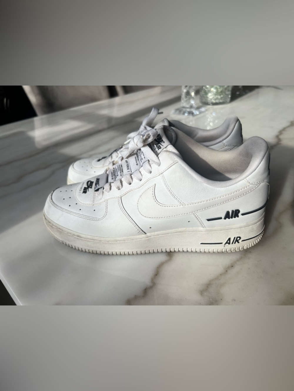 Nike White Men's Athletic Air Force 1 Sneakers